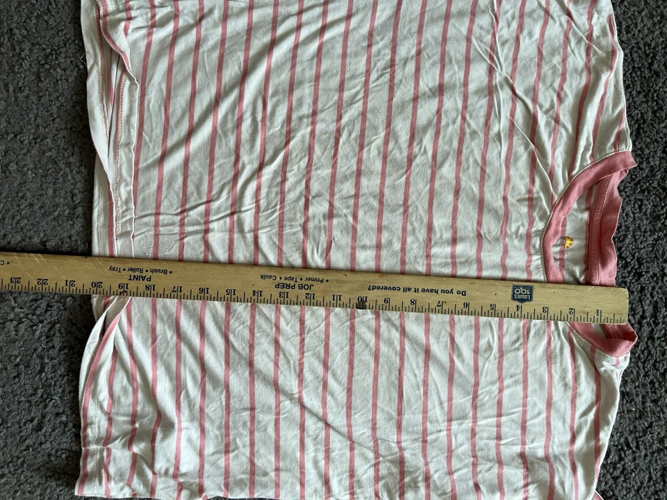 C&C California Pinnk Striped Crew Top Short Sleeve Medium S Women's - Image 4 of 4