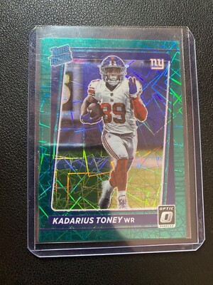2021 Panini Donruss Optic Football Rated Rookie Kadarius Toney Green Velocity