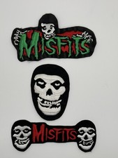 Vintage MISFITS Haftowany zestaw naszywek do prasowania NOS 2000s