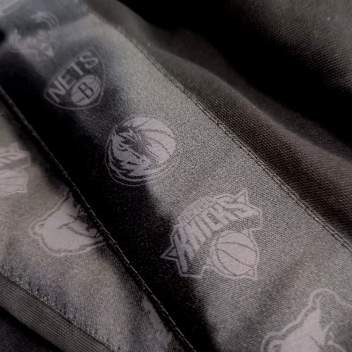 New Era NBA Black Taping Track Zip Tracksuit Top XL Basketball Jacket - Picture 9 of 12