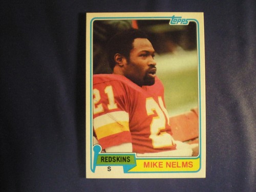 1981 Topps Football Redskins Mike Nelms Card # 407 | eBay