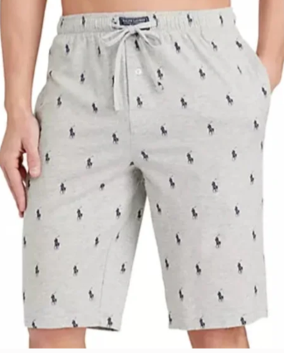 Polo Ralph Lauren Mens All Over Pony Sleep Shorts Pajama Lounge XL NWTGray
