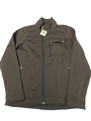 Mens NAU Carbon Recycled Polyester Eco Circle Profile Fleece Jacket Sz M NEW NWT