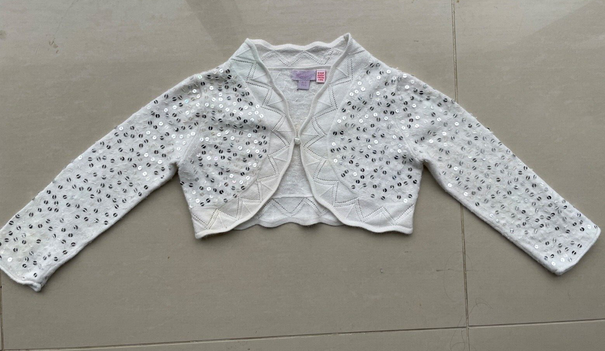 Dress Monsoon Girls Shrug Baby Girl Girls Sequin Shrug Rose Gold - Main Image