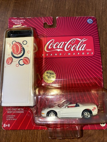 Corvette 1998 Chevrolet Real Wheels Johnny Lightning Coca Cola Tin Box 3/12