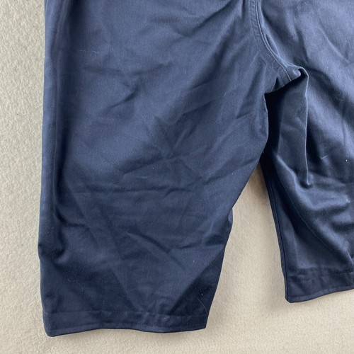 Vans Shorts Boys 27 Blue Youth Chino Flat Front Hook & Eye Slash Pockets Dark - Picture 17 of 22