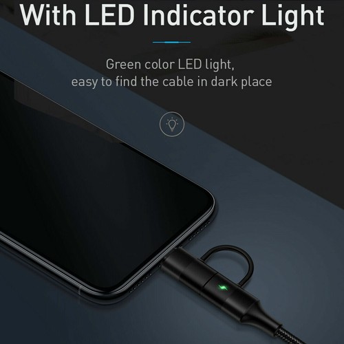 Mcdodo Apple&Type C USB Charger Cable 2in1 for iPhone Xs 8 7 Samsung Huawei - Zdjęcie 4 z 11