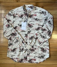 MANUEL RITZ Male Camicia Lavata Shirt Beige Size 17 1/2 XL