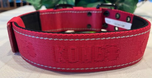 Kong Max Dog Buckle Collar Red Heavy Duty L LG Large 17.5" - 22" NWT - Picture 7 of 9
