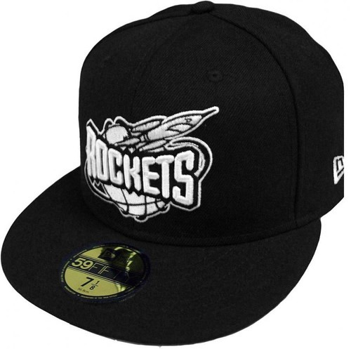 New Era Houston Rockets HWC NBA Black White 59Fifty Fitted Cap Limited Edition - Picture 1 of 1
