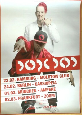 DOPE D.O.D. 2016 TOUR - orig. Concert Poster -- Konzert Plakat - DIN A1