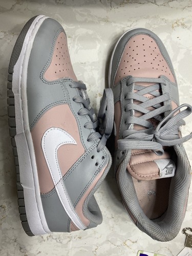 soft grey pink dunks