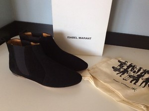 Løse Forladt Tap Isabel Marant NEW Black Suede Leather DEWAR ankle Boots SIZE 37 Uk 4 Rrp  £365 | eBay