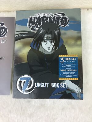 Naruto Uncut Box Set Vol. 7 (DVD 3-Disc Set) With Booklet Shonen
