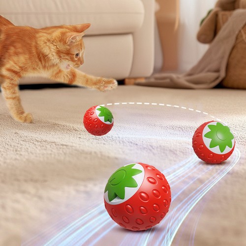 Interactive Cat Toy Ball Rechargeable USB Activity Automatic Rolling For Indoor - Bild 7 von 22