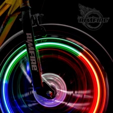 Rimfire Bicycle Lighting, Bike safety lights, Wheel lights, spoke, festival,  