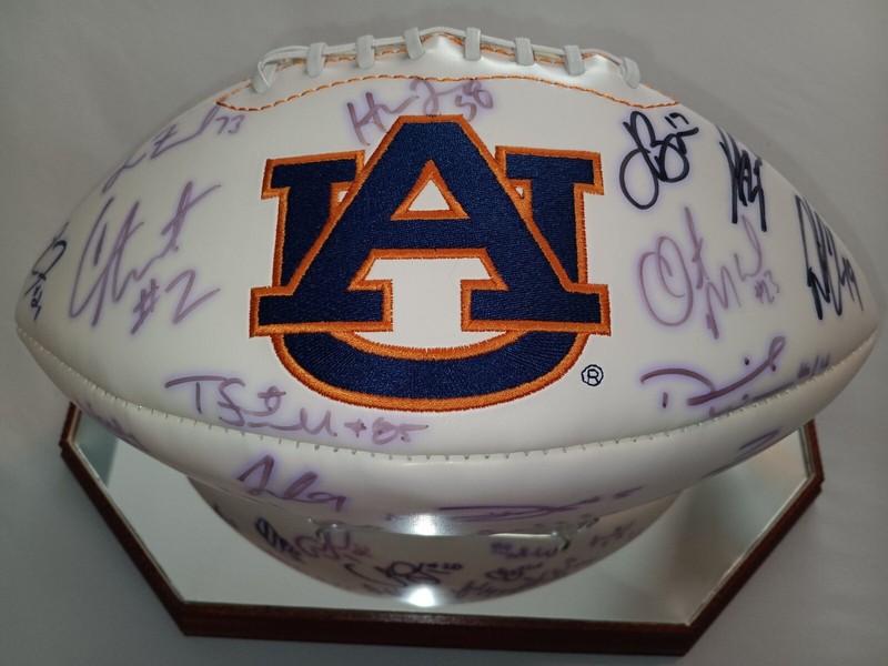 2010 Auburn Tigers Signed Team Football National Championship Authenticated Cam