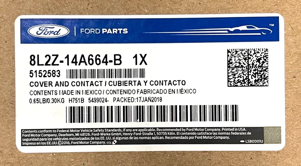 Cubierta y contacto Ford Explorer Sport Mercury Mountaineer 2008-2010 original OEM Foto 2 de 4