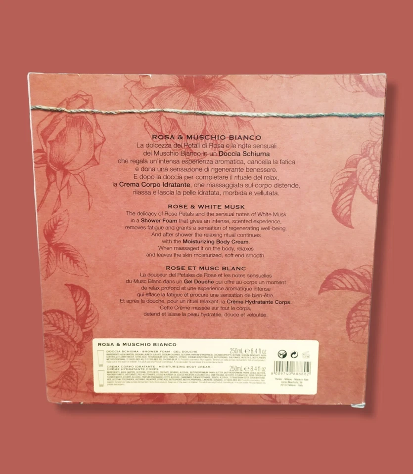 Perlier Box Regalo "Aromatic Rosa E Muschio Bianco Bagno Doccia E Crema Corpo... - Immagine 2 di 2