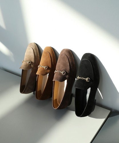 Mocasines sin cordones Firenze Atelier hechos a mano de ceniza beige gamuza caballo - Imagen 20 de 20
