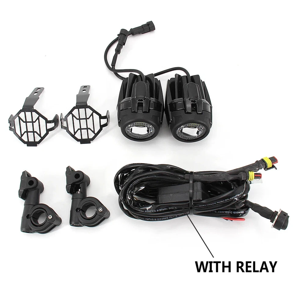 Fog Lights For BMW R1200GS F1250RT R1250GS Universal LED Auxiliary Driving Lamp - Image 3 of 4