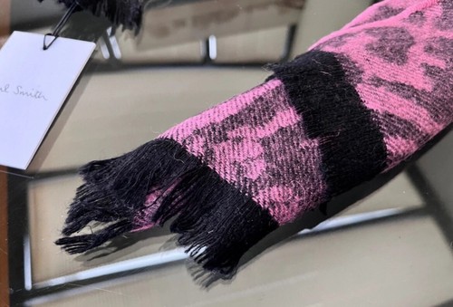 BNWT Paul Smith Multicoloured Lambswool and Cashmere Long Animal Print Scarf - Picture 17 of 20