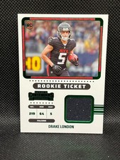 2022 Panini Contenders Rookie Ticket Patch Drake London RC Rookie #RTS-DLO