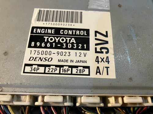 96-98 Toyota 4Runner 3.4L A/T 4x4 ECU PCM Engine Computer 89661-3D321 - Picture 7 of 8