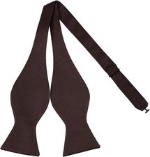 Mens Solid Self Bow Tie Jacquard Woven Bowtie for Men Tuxedo