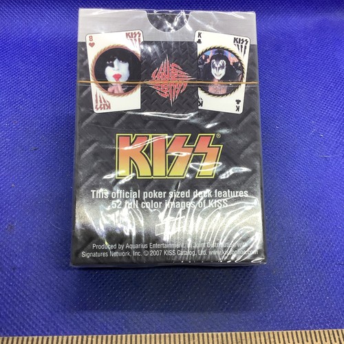 KISS 2007 Aquarius Entertainment PLAYING CARDS Deck Official Poker Size Sealed - Picture 3 of 4