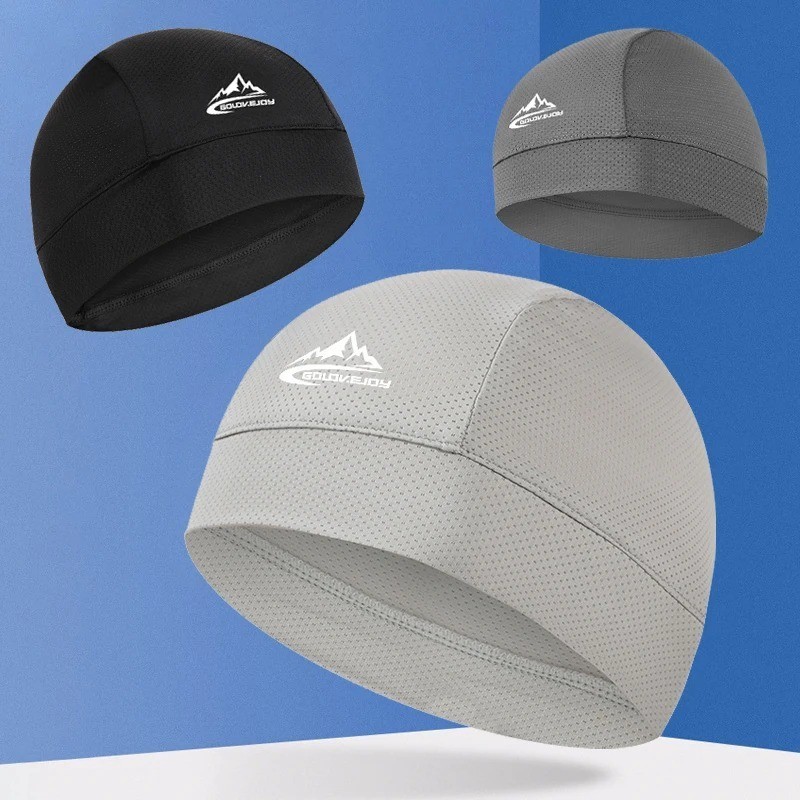 Cooling Skull Cap Helmet Liner Sweat Wicking Cycling Running Hat for Men