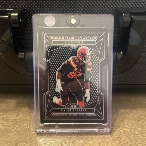 2019 Obsidian Myles Garrett Pitch Black Die-Cut #54/75!!!