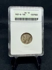 1921-D 90% Silver Mercury Dime ANACS VG10 Graded Soap Box Holder!