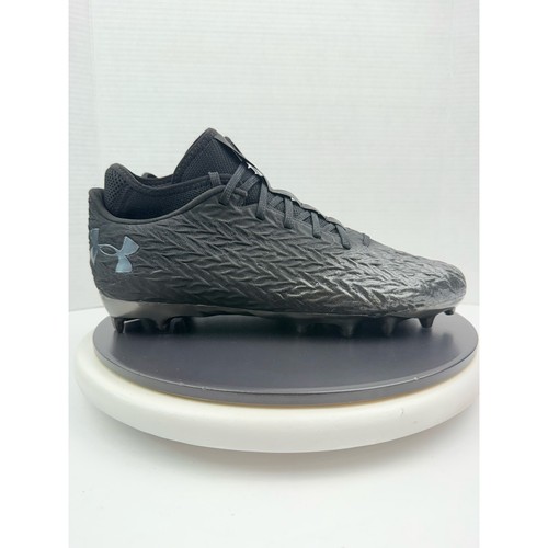 Under Armour Spotlight 4 MC Mens Size 12 Football Cleats 3027977-001 Black Gray - Picture 4 of 8