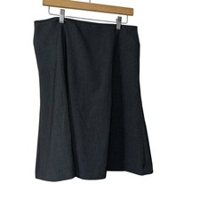 Calvin Klein Women  s 10 Skirt Gray A Line Line Classic Knee Length