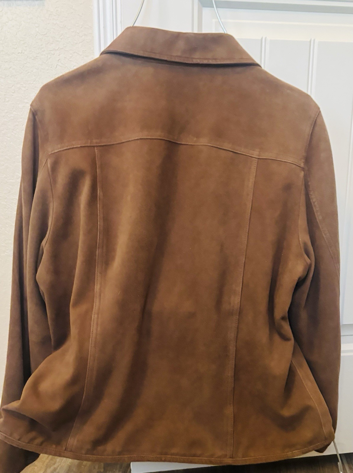 Faconnable Brown Button Front Jacket Pockets Line… - image 7