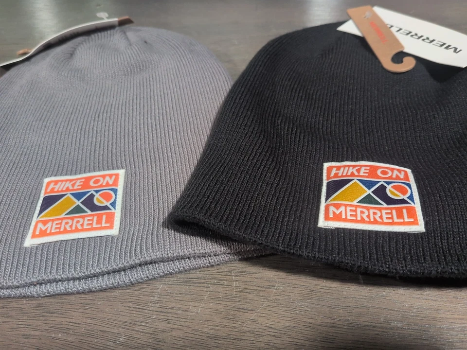 Merrell Caminata Largo Gorro Medias Relleno Navidad Negro Gris Unisex Talla Única Nuevo Foto 3 de 4