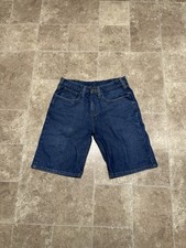 Carhartt Jean Shorts Mens Size 32 B354 Relaxed Fit Blue Denim Cotton Workwear