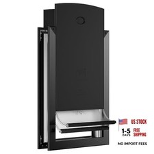 Rust Proof Aluminum XL Dog Door for Door - Extra Large - Black
