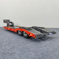 1/14 Metal 2Axles Gooseneck Low Flatbed Trailer for DIY TAMIYA RC Tractor Truck