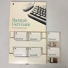 Apple Vintage Macintosh System 7.0.1 Install 3.5 Disks Set of 6 Mac Users Guide