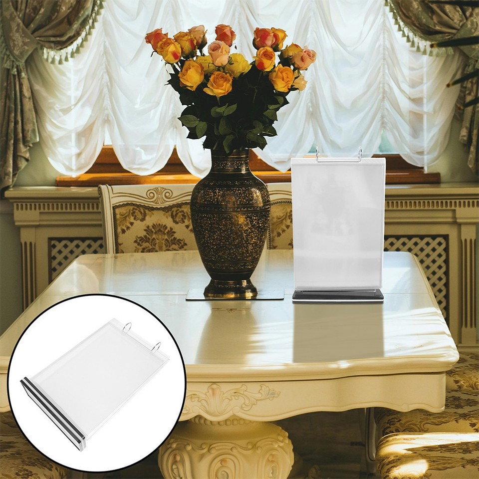 3pcs Sign Holder A6 Vertical Table Card Flip Display Flyer Frame With ...