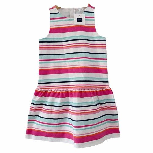 NEW Janie and Jack Dress Sleeveless Stripes Summer Spring NWT $49 Size 7 Girls