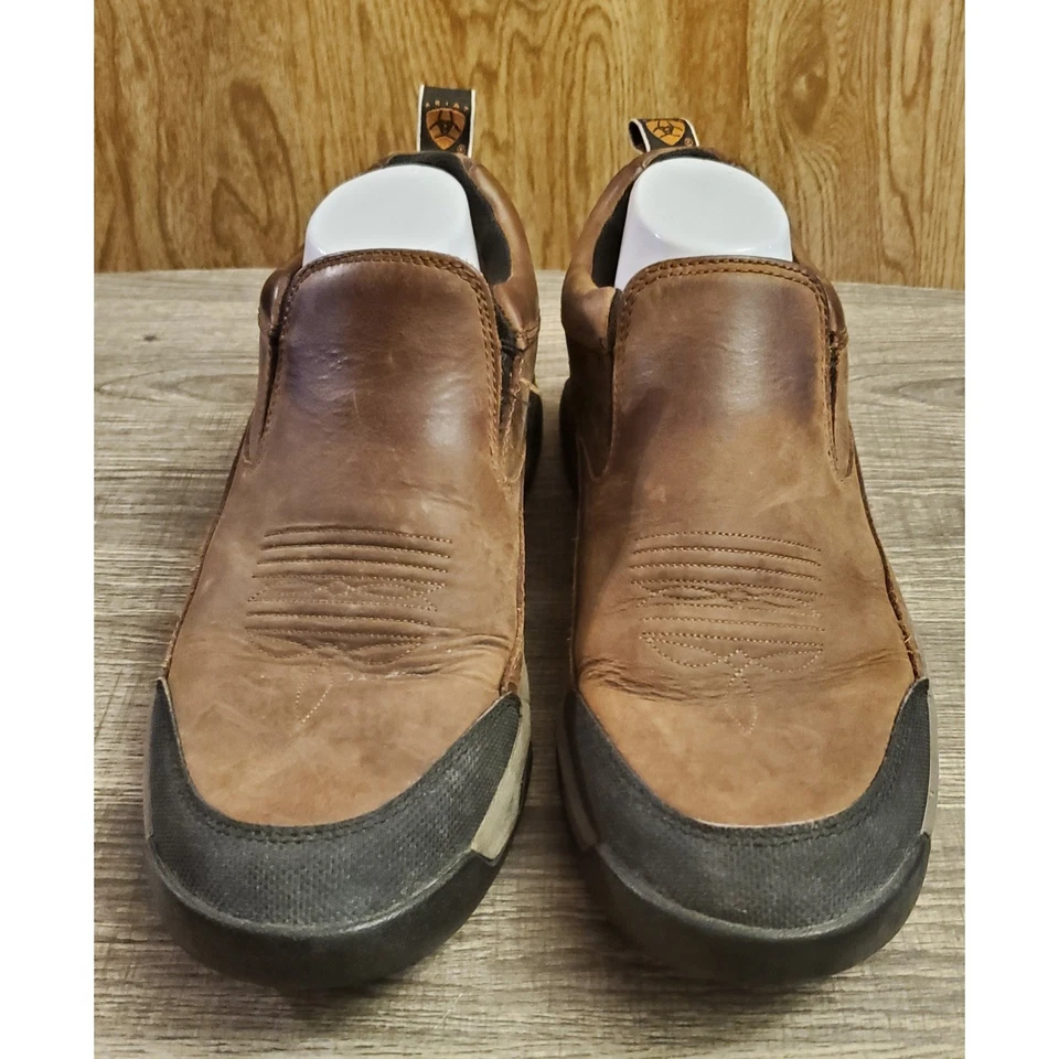 Zapatos mocasines sin cordones Ariat Rockwood para hombre talla 10 marrón Foto 2 de 4
