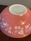 Vintage Pyrex Pink Gooseberry Cinderella Mixing Bowl #444 4 Qt Mint Condition