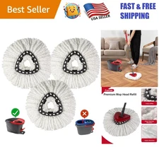 3 Pack Microfiber Mop Refill Heads for O-Cedar Spin Mop - Effortless Cleaning