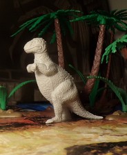 Marx 1959-1960s Type II Allosaurus Dinosaur Light Gray