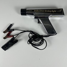 Vintage Sears Inductive Dc Timing Light 244.213801 Chrome Metal Body Good Cond.