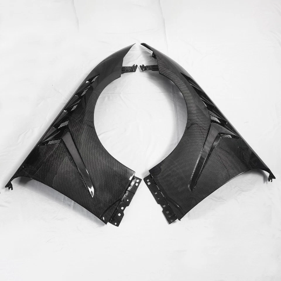 GT350 style Carbon Fiber Fenders for 2015-2017 Ford Mustang Performance - Image 2 of 4