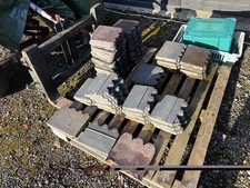 Job Lot Of 51 Reclaimed Old Blue Path Edging Stones NR Leam Spa 